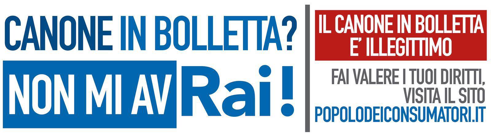 Al momento stai visualizzando Campagna “Canone Rai non mi avRai!”