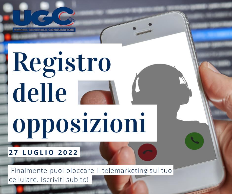 TELEFONATE MOLESTE: STOP DAL 27 LUGLIO 2022